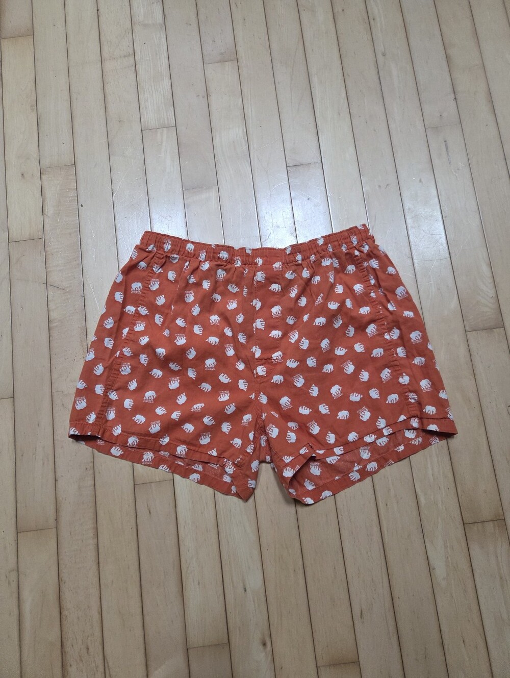 Banana Republic Orange Elephant-Print Sleep Boxers